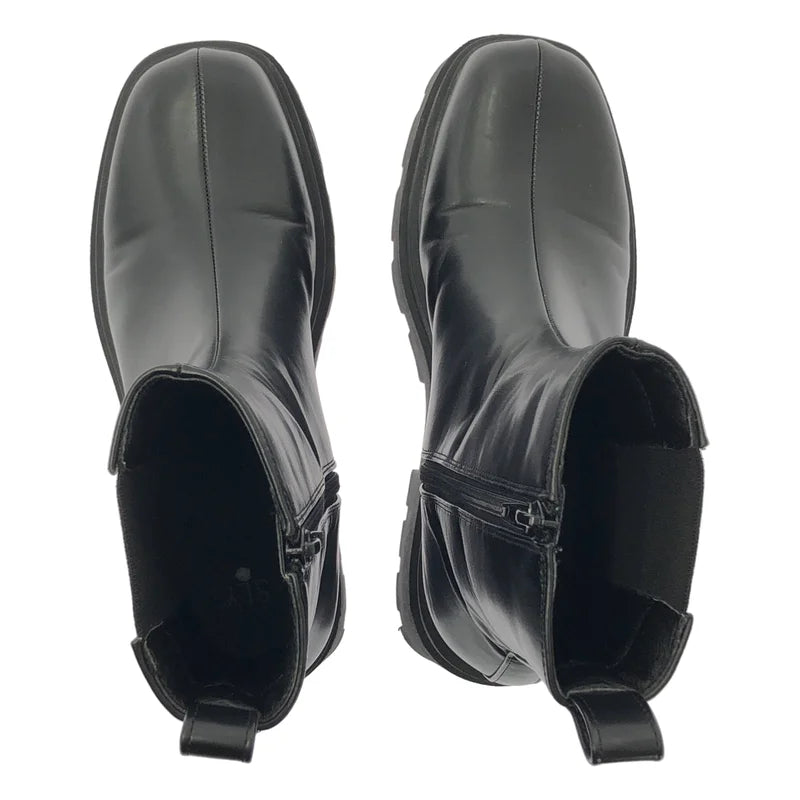 SLY / スライ | サイドジップ プラットフォーム ショートブーツ | L | レディース