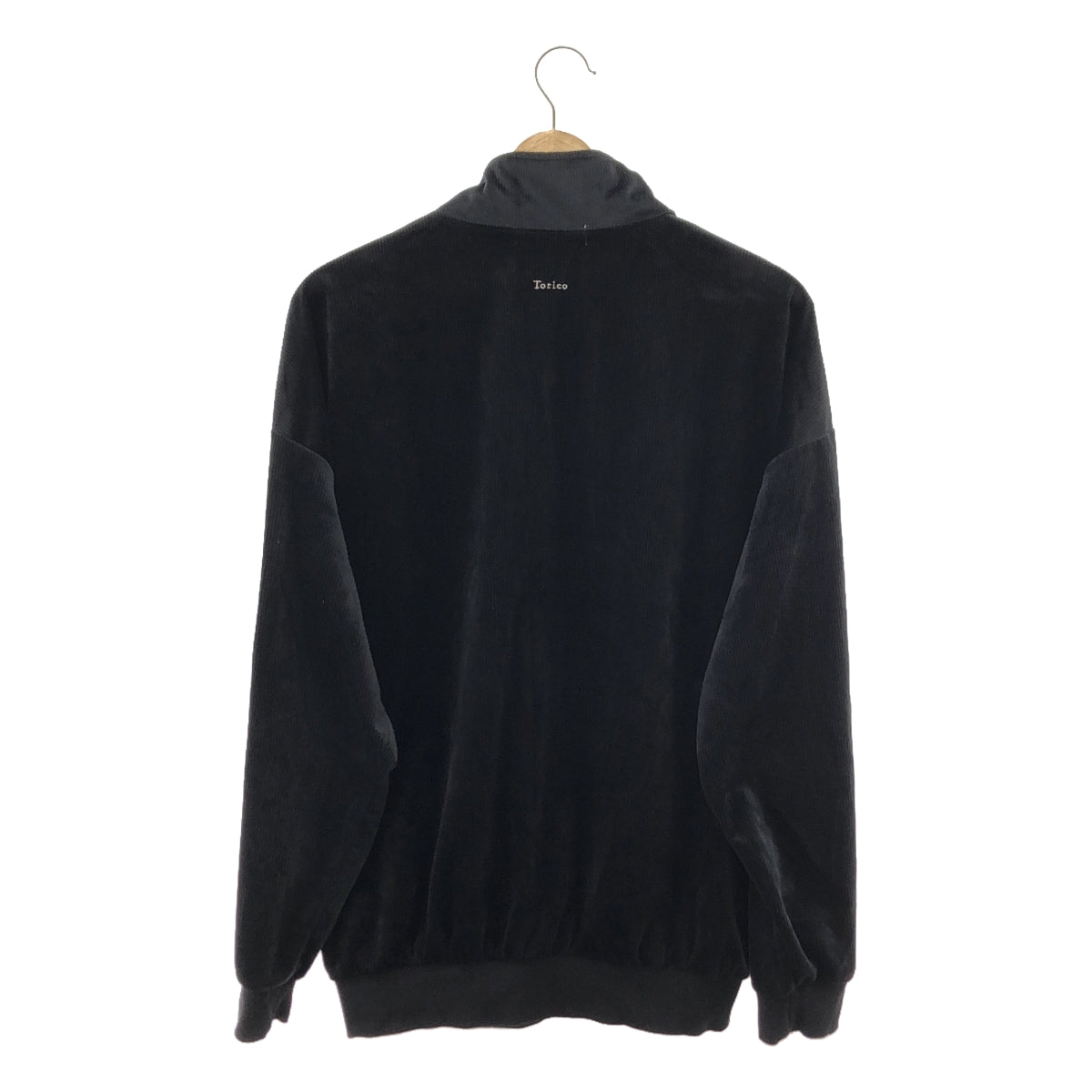 Torico / Toriko | Corduroy Half Zip Pocket Pullover | L | Black | Women's