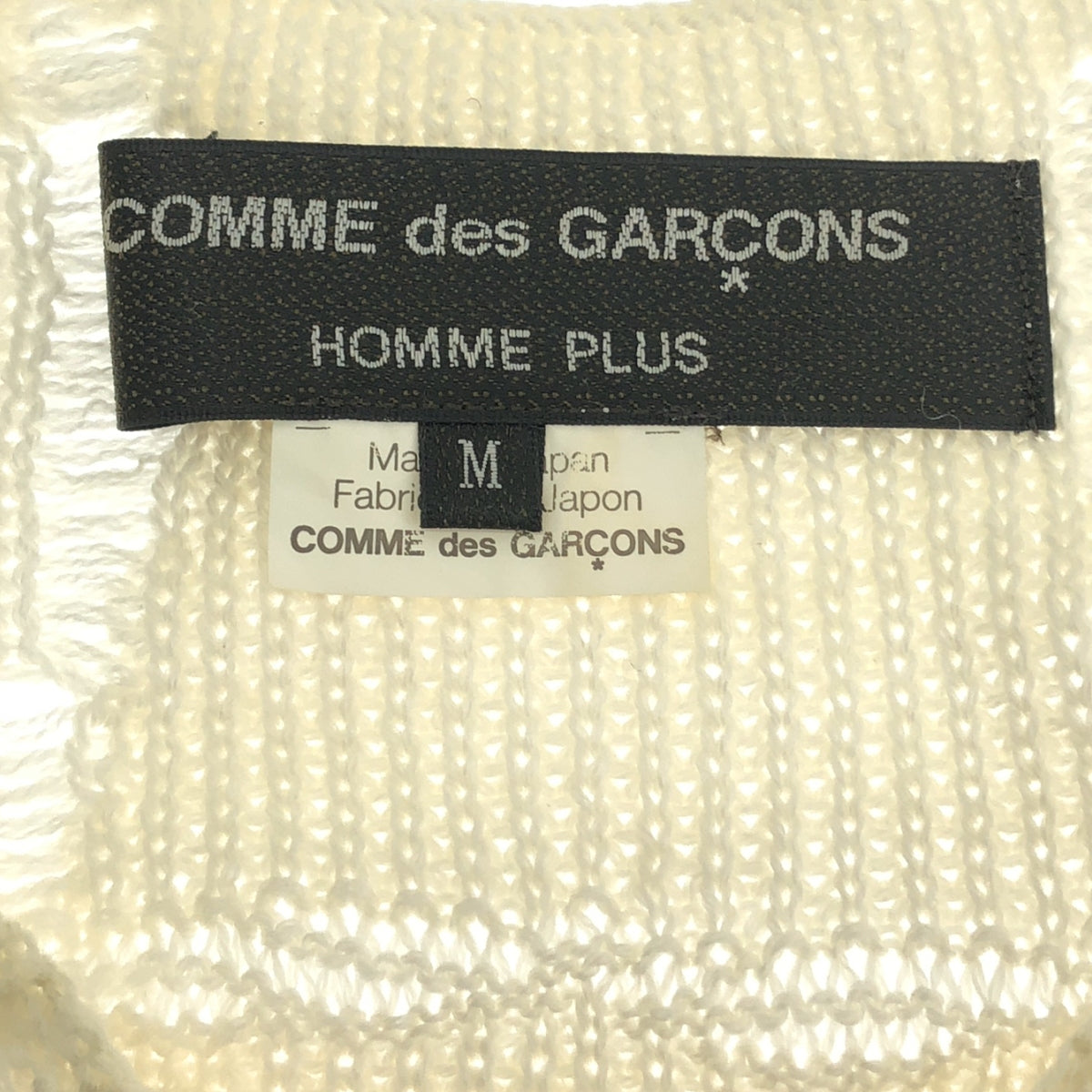 COMME des GARCONS HOMME PLUS / コムデギャルソンオムプリュス | 2013AW | ウール デストロイ ニット セーター | M | アイボリー | メンズ
