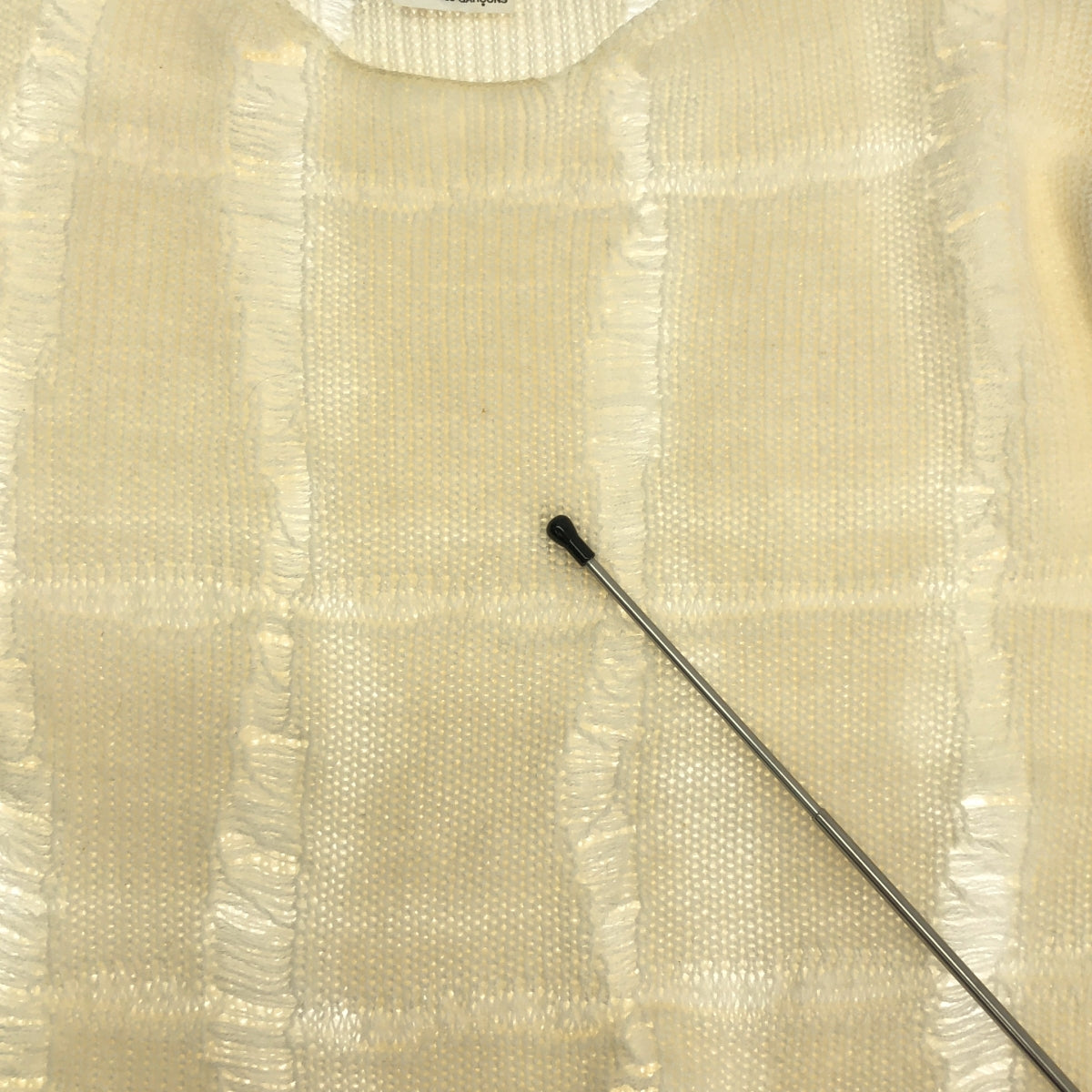 COMME des GARCONS HOMME PLUS / 콤데 갤슨 옴플루스 | 2013AW | 울 디스트로이 니트 스웨터 | M | 아이보리 | 남성