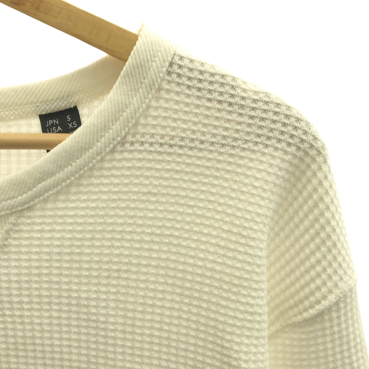 NANGA / 난가 | 에코 하이브리드 와플 롱 슬리브 TEE | S | 화이트 | 남성