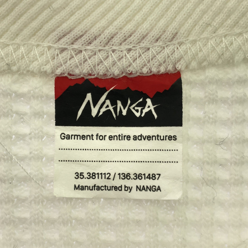 NANGA / ナンガ | エコハイブリッド ワッフル ロングスリーブ TEE | S | ホワイト | メンズ