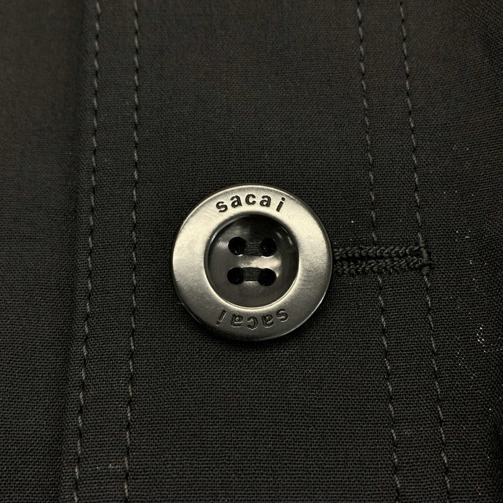 sacai / サカイ | 2025SS | Wool Silk Suiting Jacket / ロゴボタン ウールシルクスーチングジャケット | 3 | メンズ
