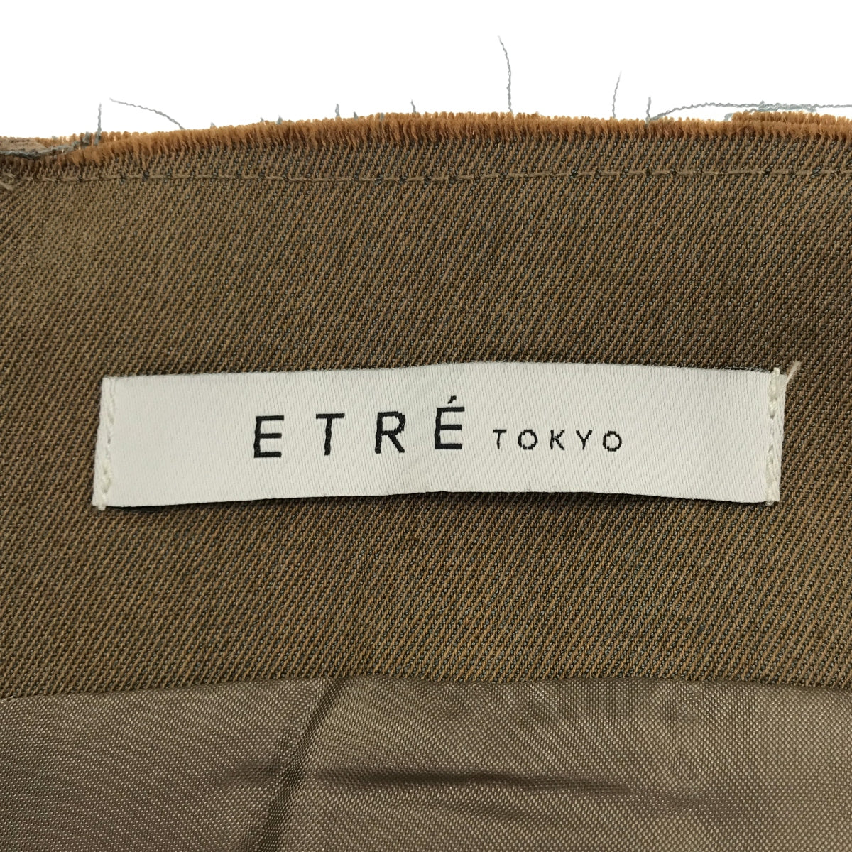 美品】 ETRE TOKYO / エトレトウキョウ | カットオフロングサススカート | M | ブラウン | レディース – KLD