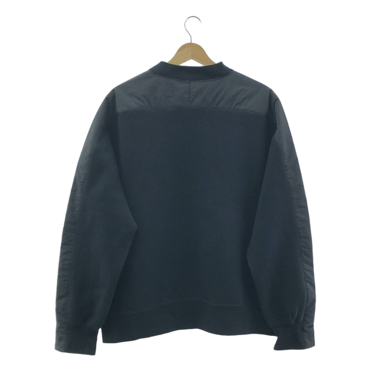 sacai / サカイ | Sacai Sponge Sweat Pullover / 異素材 切替 ドッキング スウェット | 3 | ブラック | メンズ