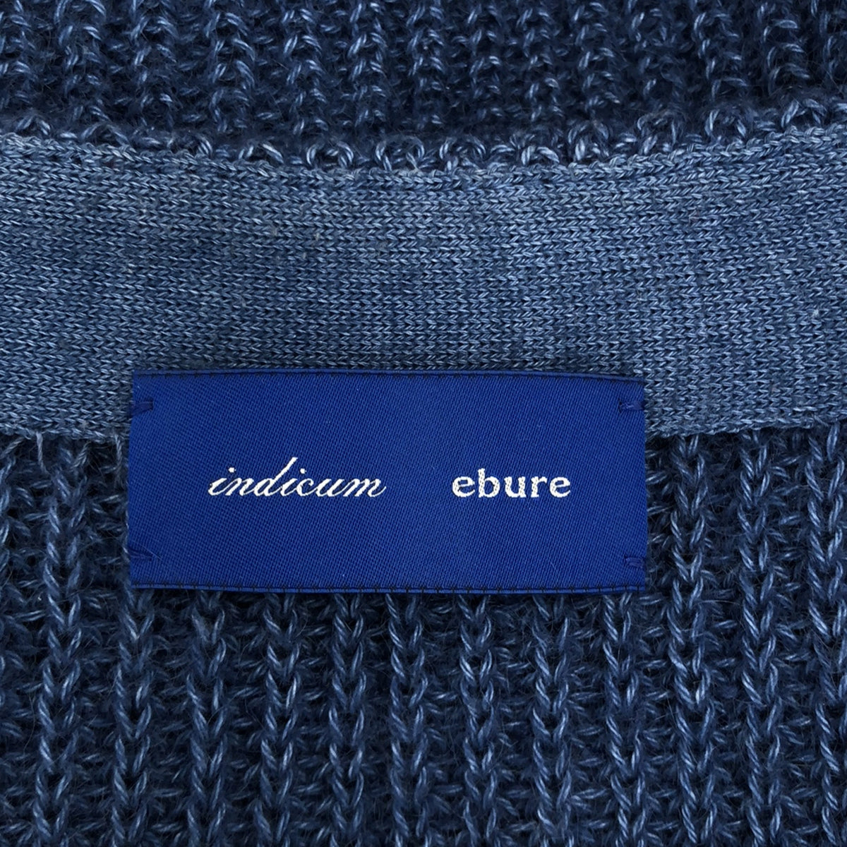 ebure | Mohair blend V-neck knit cardigan | Navy | Women's