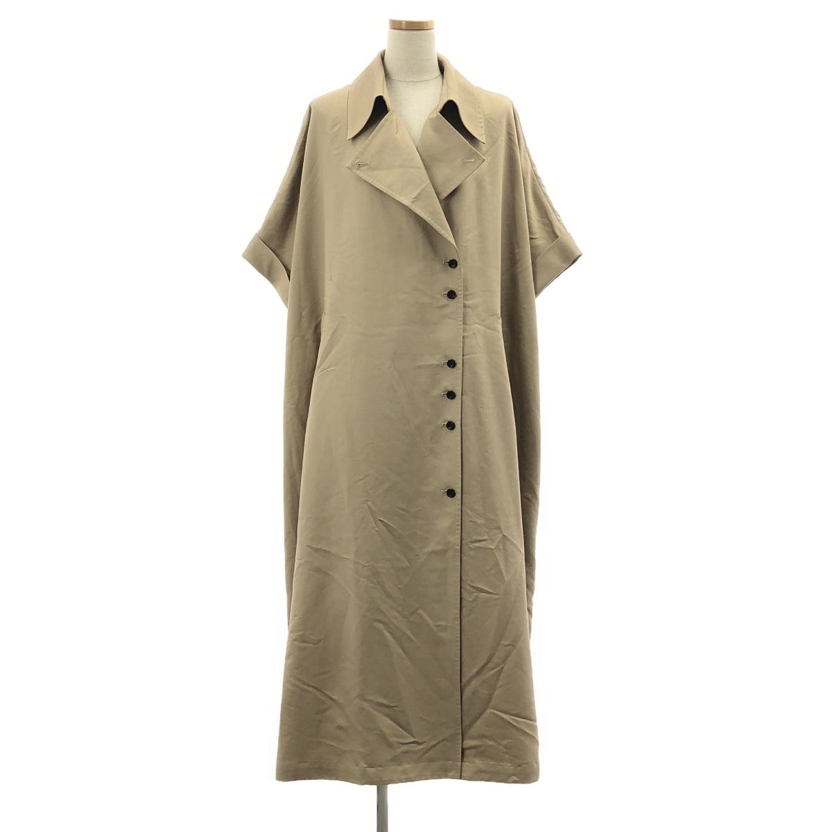 AMERI / アメリ | TRENCH MULTI WAY LONG VEST トレンチ マルチウェイ ロングベスト コート | M | ベージュ / ブラック | レディース