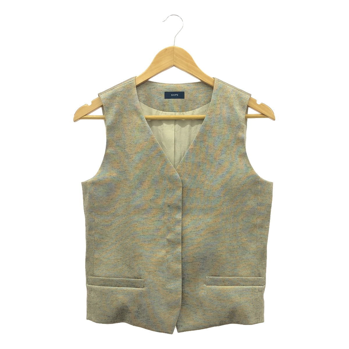 SHIPS | V-neck vest gilet | Gray | Women's