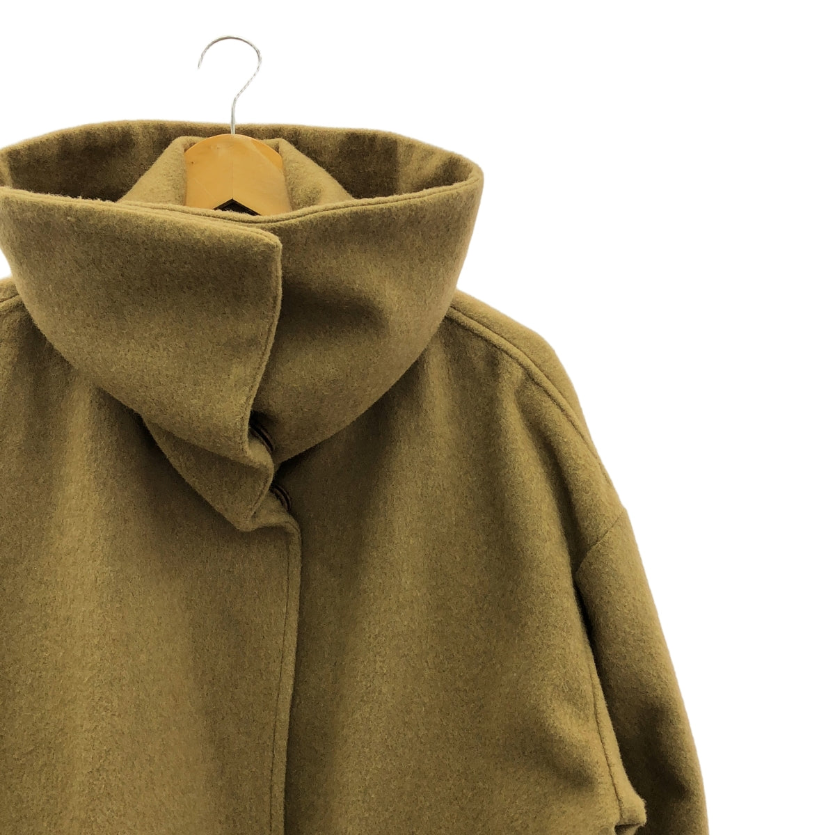 mizuiroind / ミズイロインド | ウール ビッグカラー オーバーコート / 総裏地 | F | ブラウン | レディース