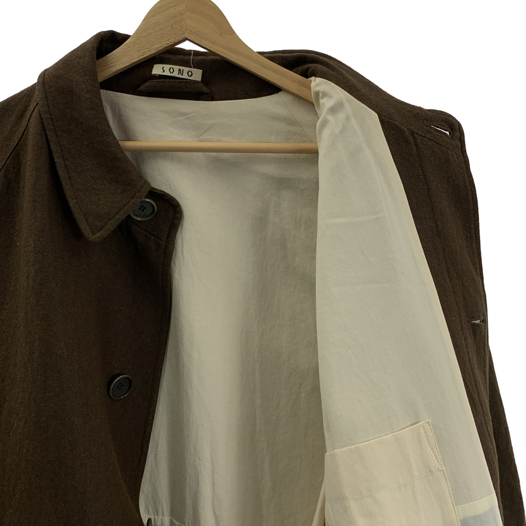 SONO / ソノ | CARL COAT ウール オーバーサイズ ステンカラーコート ユニセックス | L | メンズ