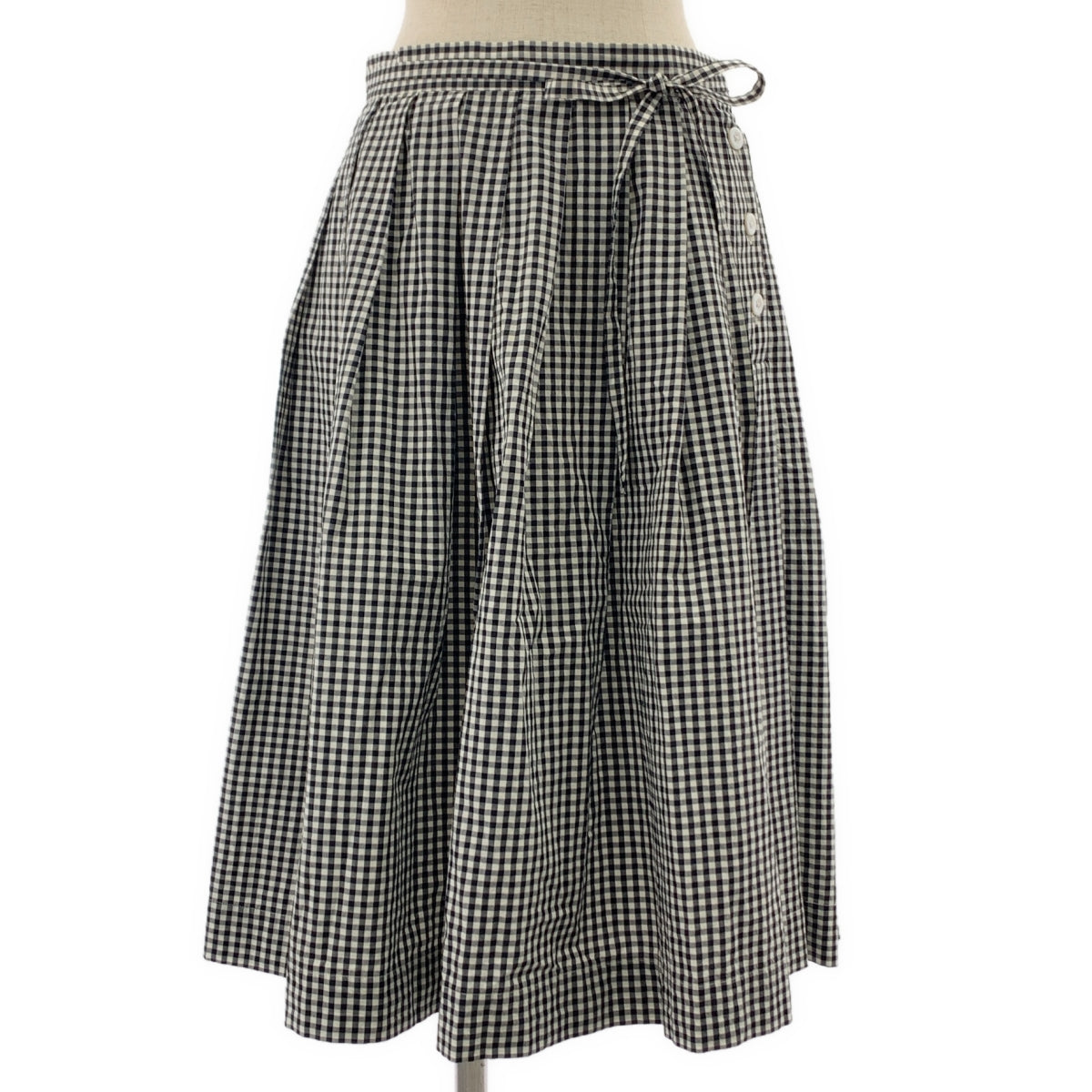 MARGARET HOWELL / 마가렛 하웰 | GINGHAM COTTON POPLIN 깅엄 체크 스커트 | 2 |