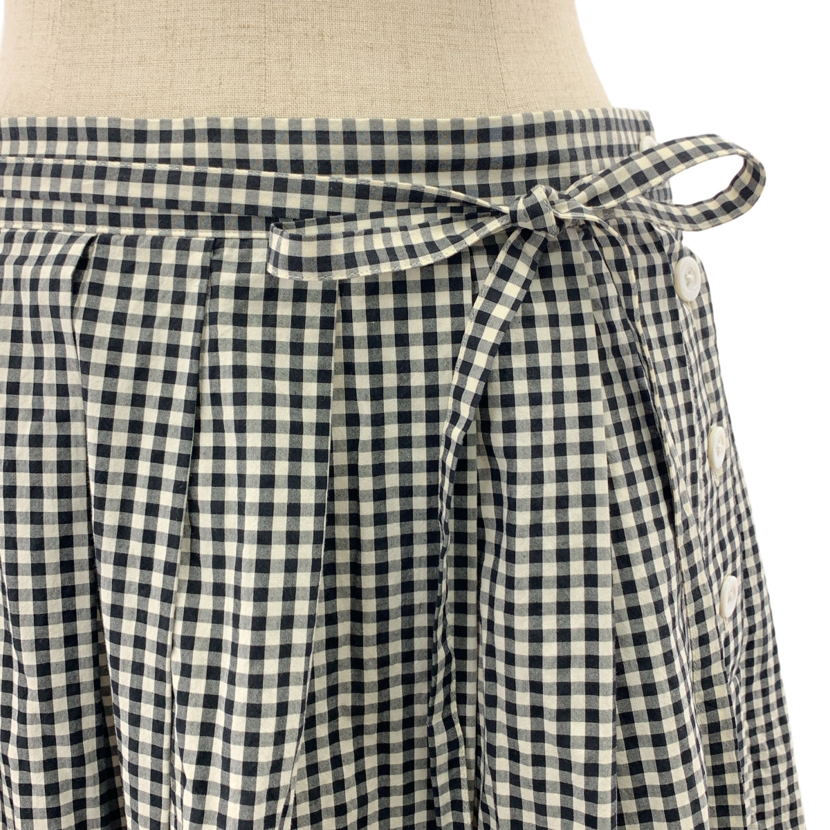 MARGARET HOWELL / 마가렛 하웰 | GINGHAM COTTON POPLIN 깅엄 체크 스커트 | 2 |