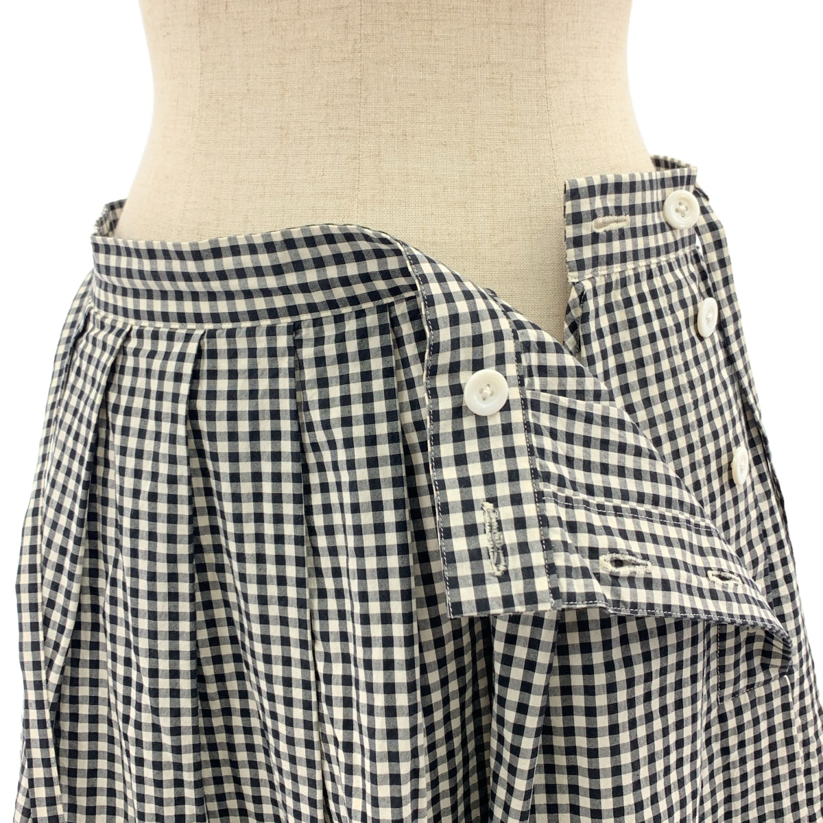 MARGARET HOWELL / 마가렛 하웰 | GINGHAM COTTON POPLIN 깅엄 체크 스커트 | 2 |