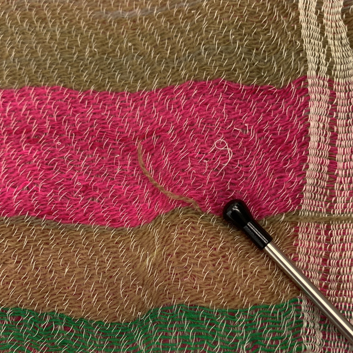 tamaki niime 玉木新雌 / タマキニイメ | ウール コットン フリンジ チェック 大判 ストール |