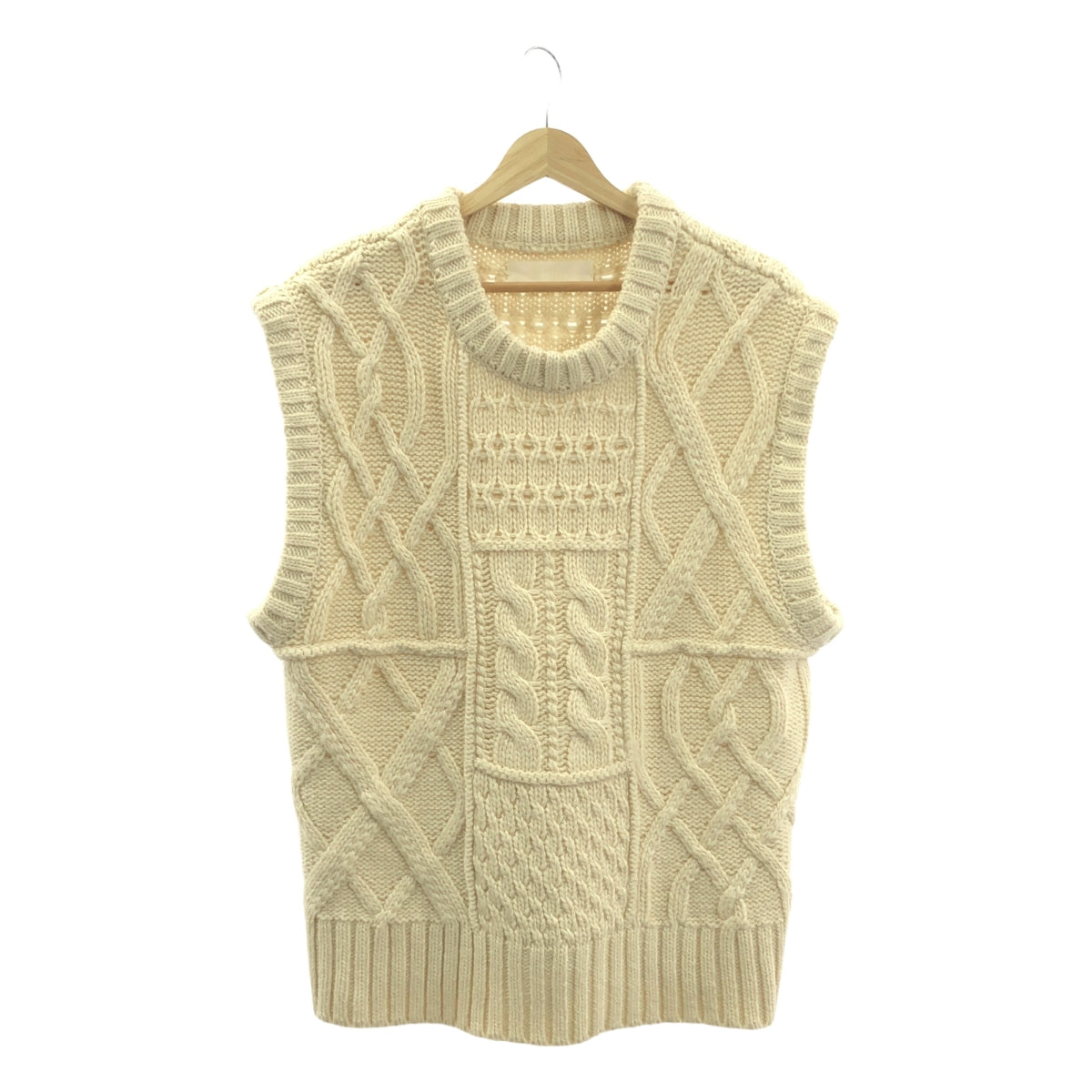 TODAYFUL / トゥデイフル | Cable Knit Vest ケーブル ウール ニット ベスト | F | アイボリー | レディース