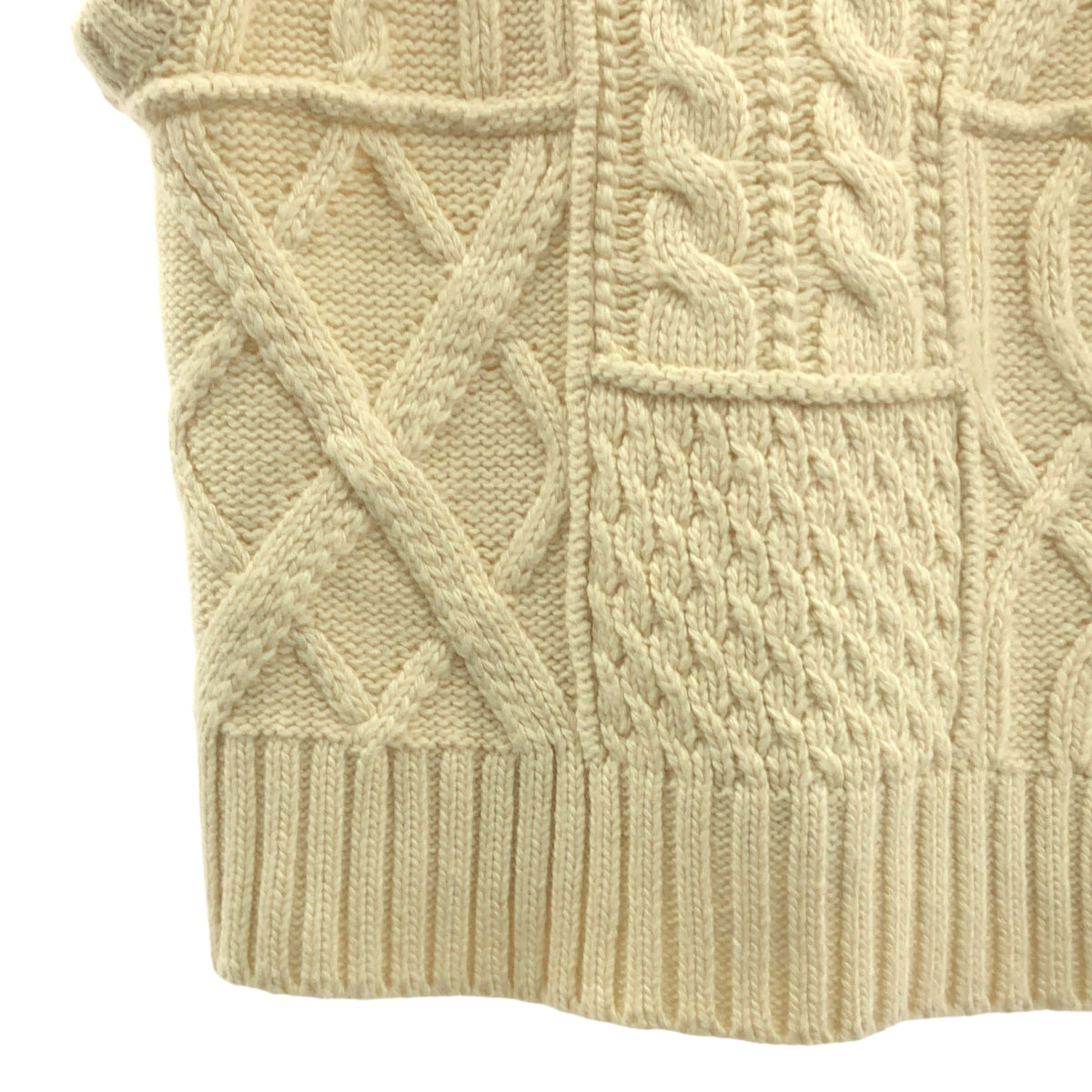 TODAYFUL / トゥデイフル | Cable Knit Vest ケーブル ウール ニット ベスト | F | アイボリー | レディース