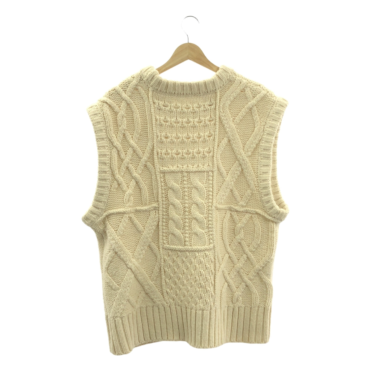 TODAYFUL / トゥデイフル | Cable Knit Vest ケーブル ウール ニット ベスト | F | アイボリー | レディース