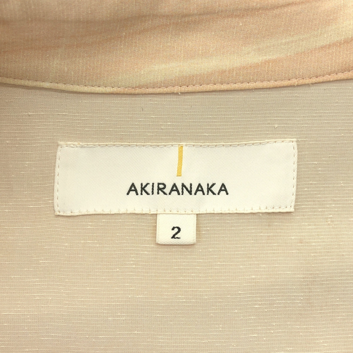 AKIRANAKA / 아키라 나카 | Marble tiered dress 대리석 프린트 레이어드 셔츠 원피스 | 2 | 핑크 베이지 / 블랙 | 여성