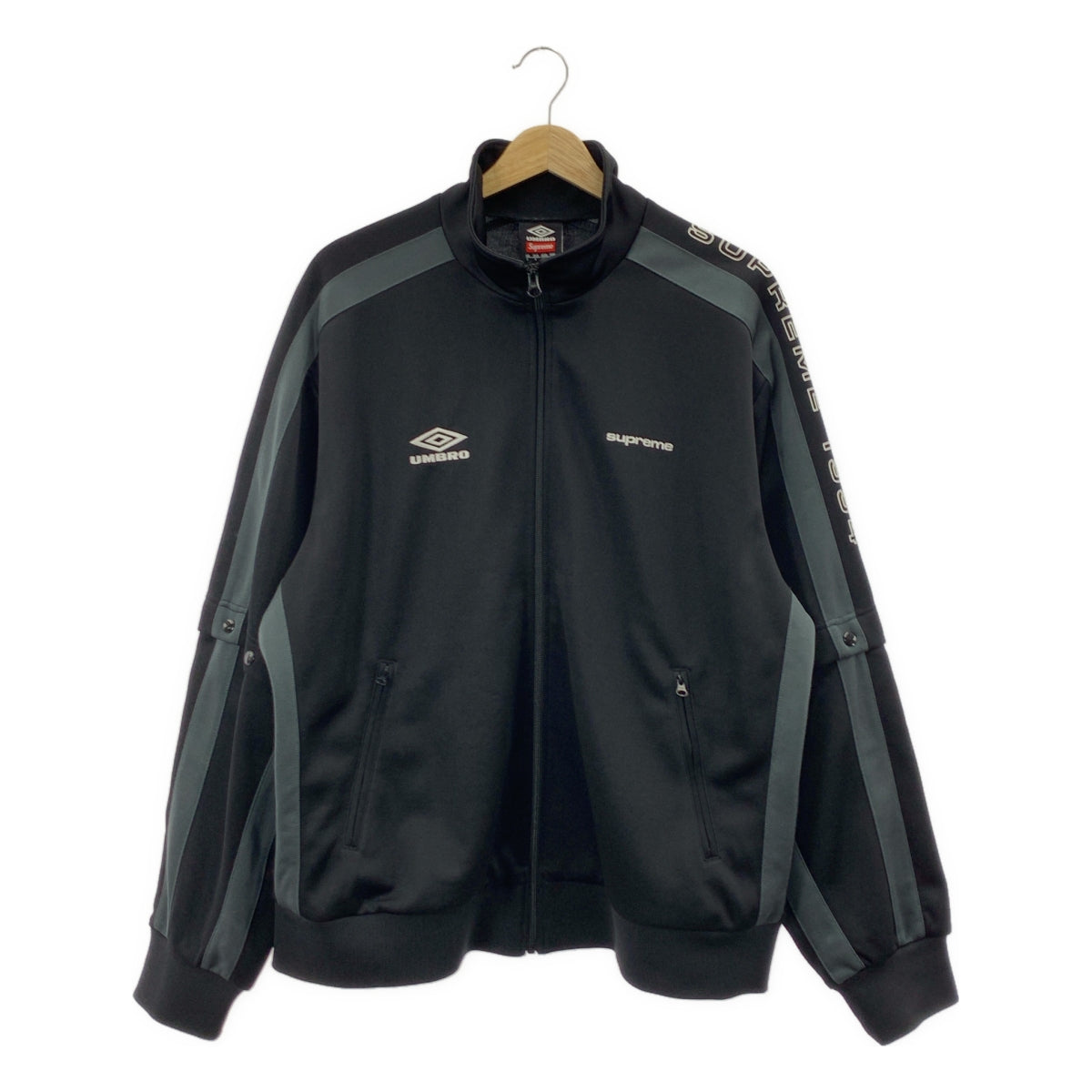 SUPREME / シュプリーム | 2023SS | ×UMBRO / Snap Sleeve Jacket トラックジャケット | L | ブラック | メンズ