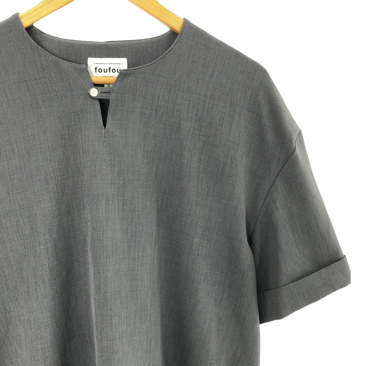 foufou / フーフー | easy skipper collar blouse イージースキッパーカラーブラウス | 0 | グレー | メンズ