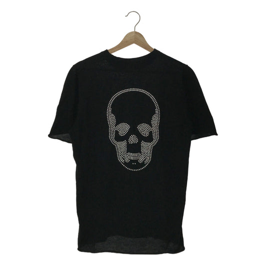 lucien pellat-finet / Lucien Pellat-Finet | Skull-decorated cotton crew neck knit top | L | Black | Men's