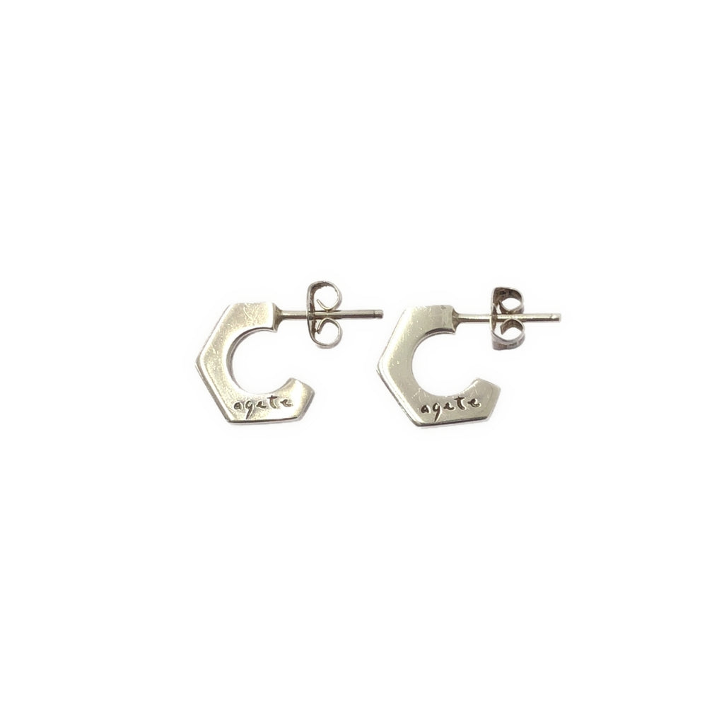agete / アガット | silver925 / ロゴ ピアス | シルバー | レディース