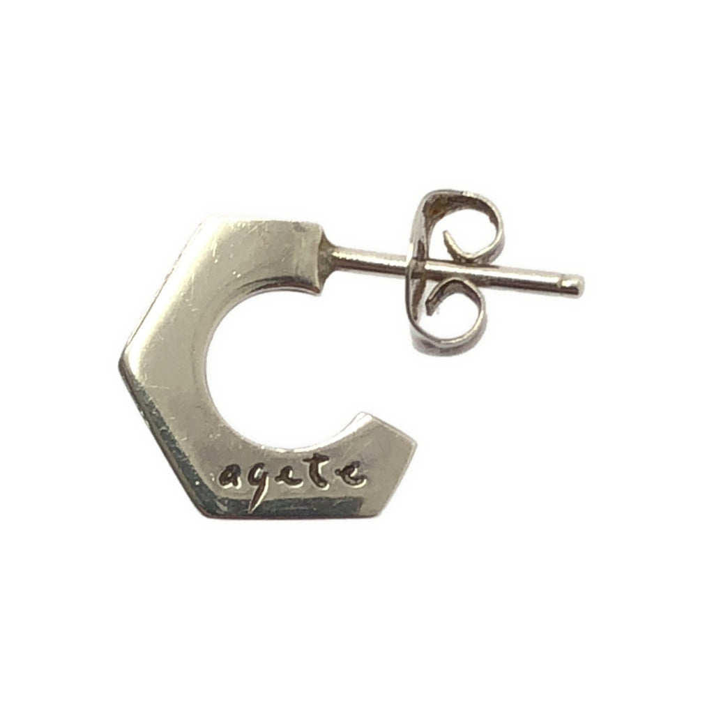 agete / アガット | silver925 / ロゴ ピアス | シルバー | レディース