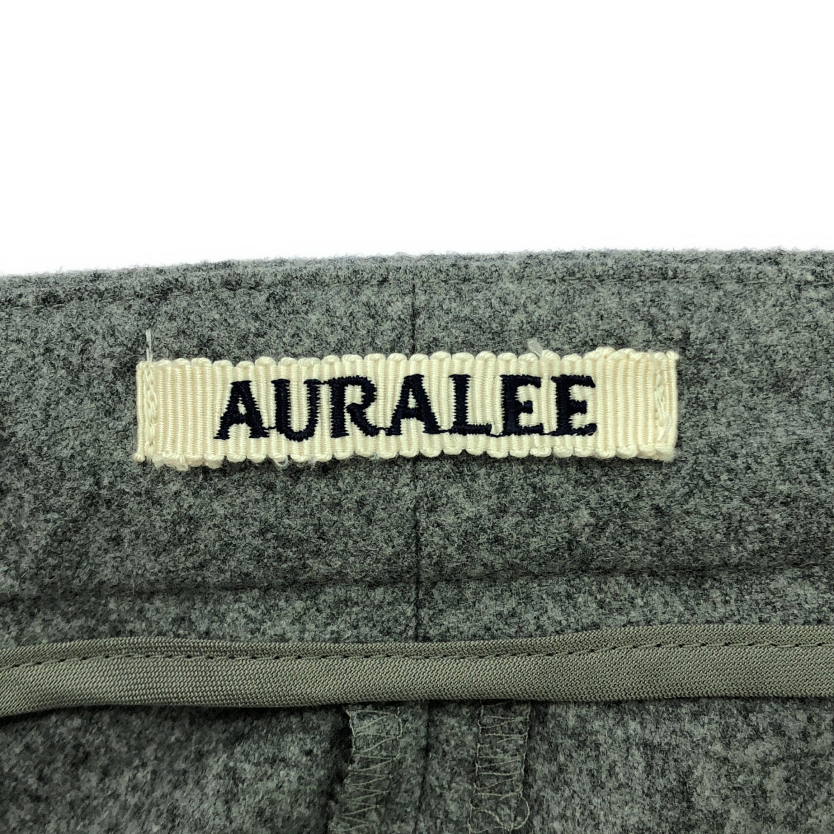 AURALEE / 오라리 | 2020AW | WOOL FULLING FLANNEL SLACKS 울 플링 플란넬 슬랙스 | 1 | 그레이 | 남성