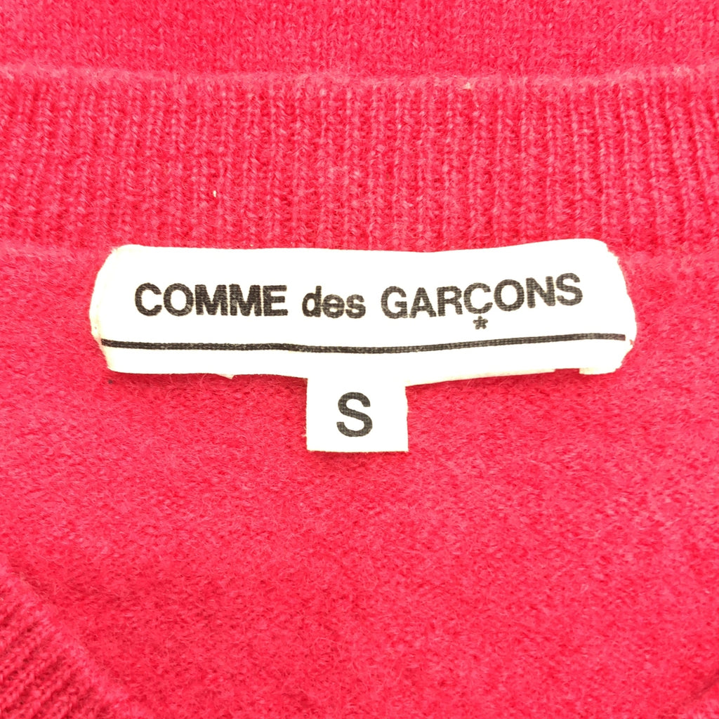 COMME des GARCONS / 콤데 갤슨 | 2008AW | 울 V 넥 니트 | S | 핑크 | 여성