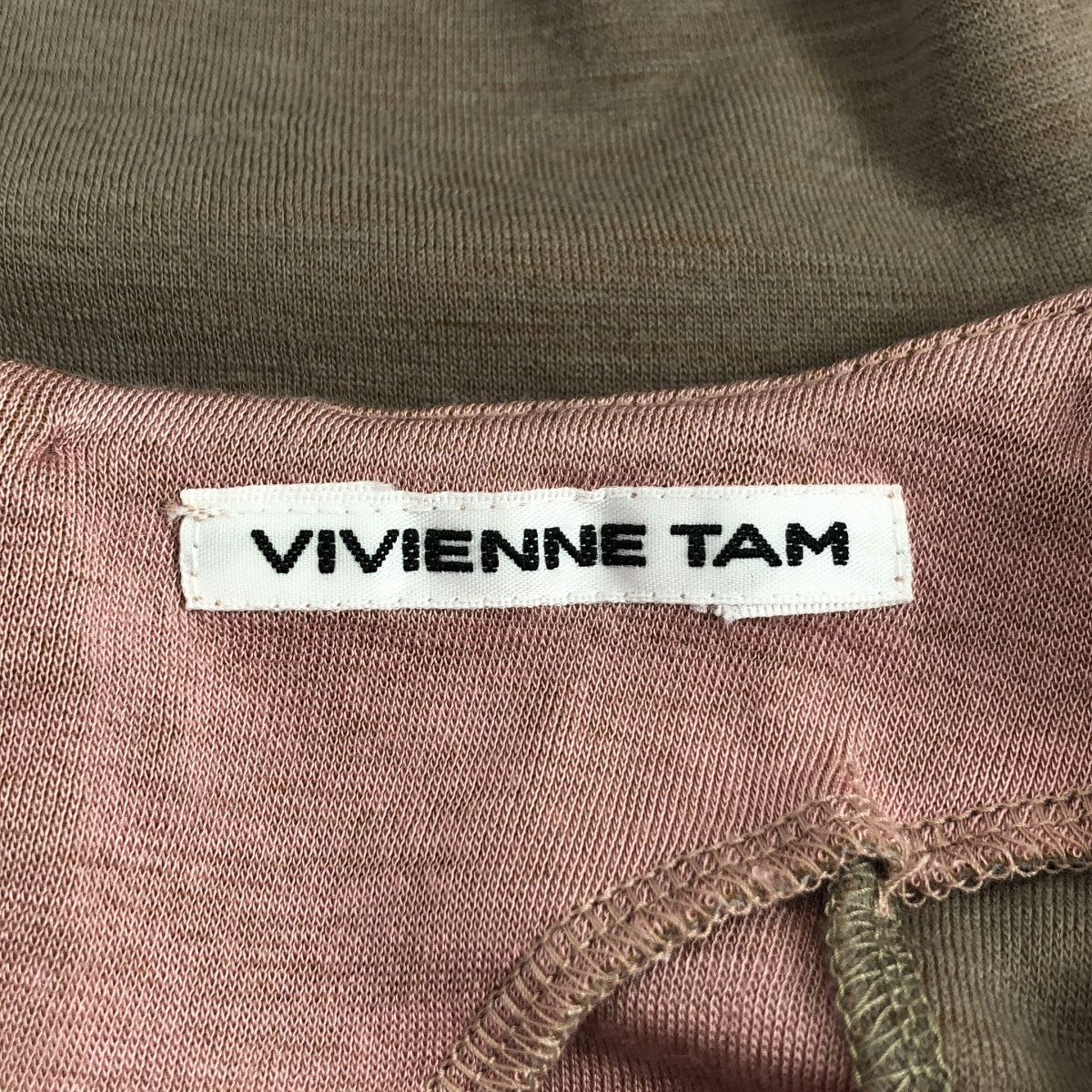 VIVIENNE TAM / Vivienne Tam | 雙色上衣 | 尺寸 1 | 粉紅色/卡其色 | 女款