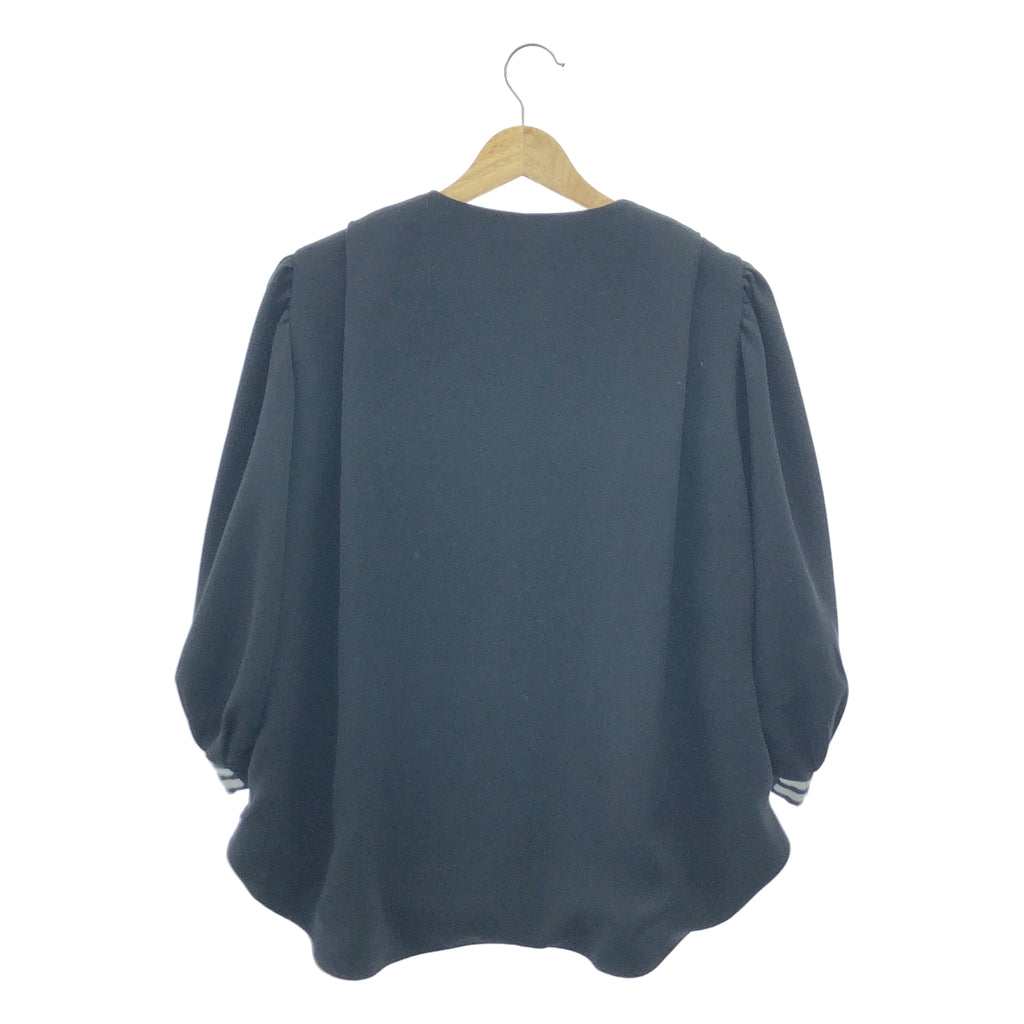 BORDERS at BALCONY / 국경 앳 발코니 | BALLON SLEEVES TOP 풍선 슬리브 탑스 | 36 | 블랙 | 여성