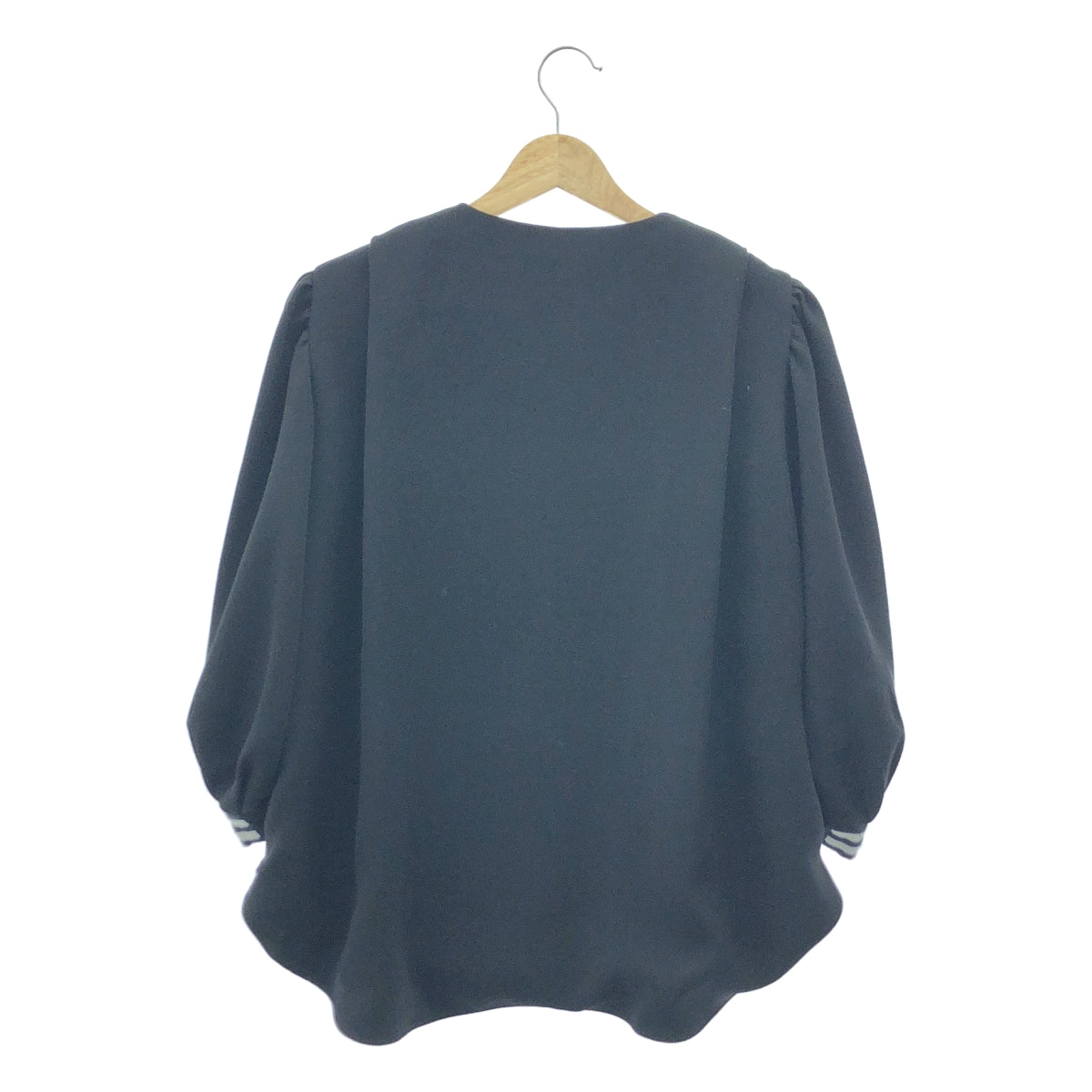 BORDERS at BALCONY / ボーダーズアットバルコニー | BALLON SLEEVES TOP バルーンスリーブトップス | 36 | ブラック | レディース