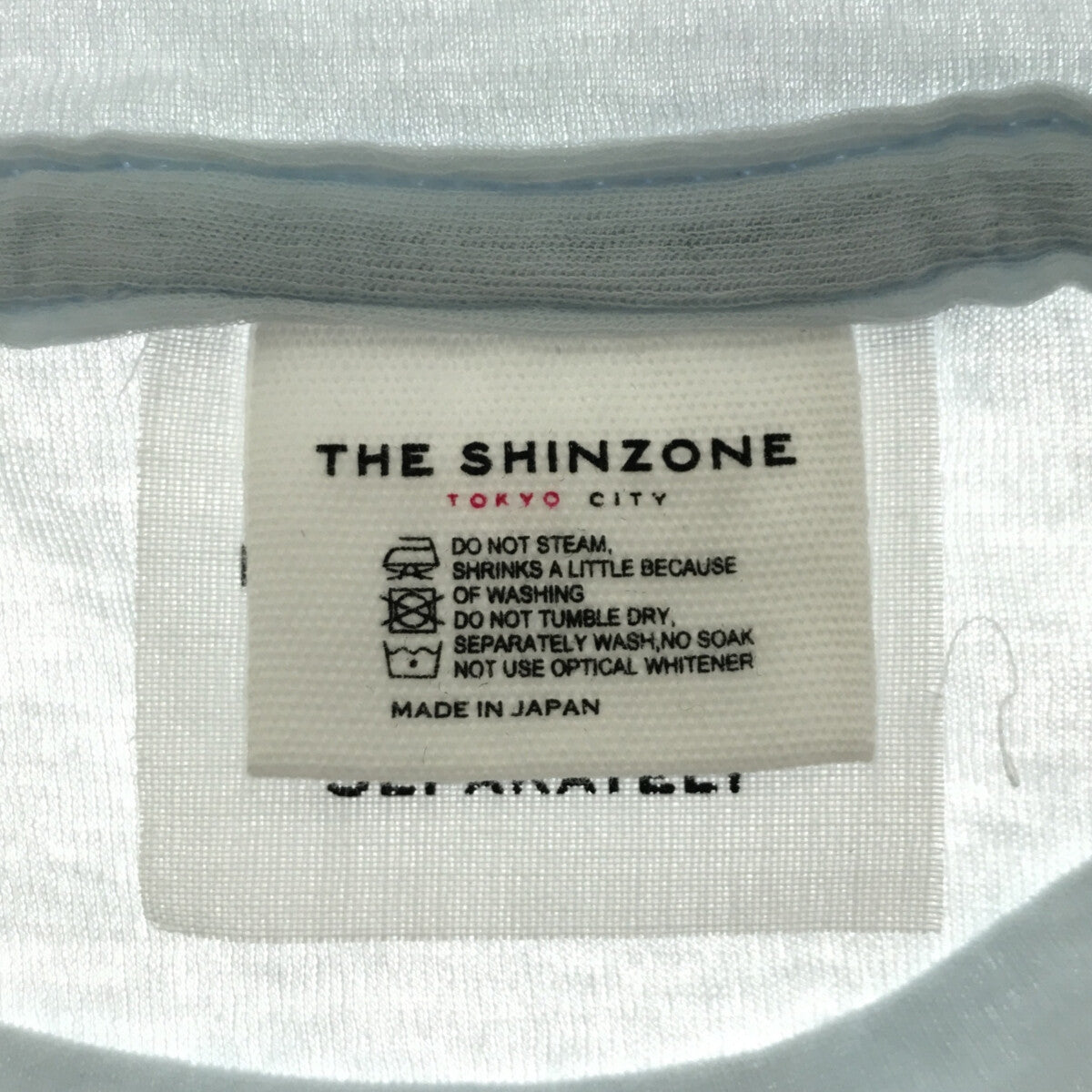 Shinzone / 신존 | SHEER LOGO TEE 컷소우 | F | 여성