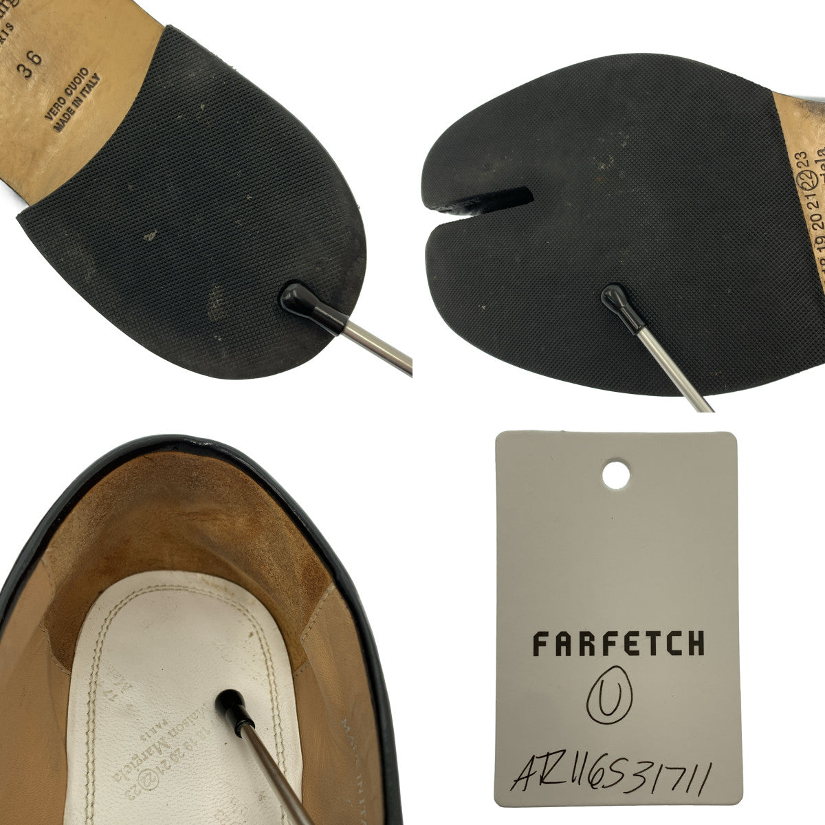 Maison Margiela / メゾンマルジェラ | 2020AW | 足袋 タビ パテントレザー ローファー | 36 | ブラック | レディース