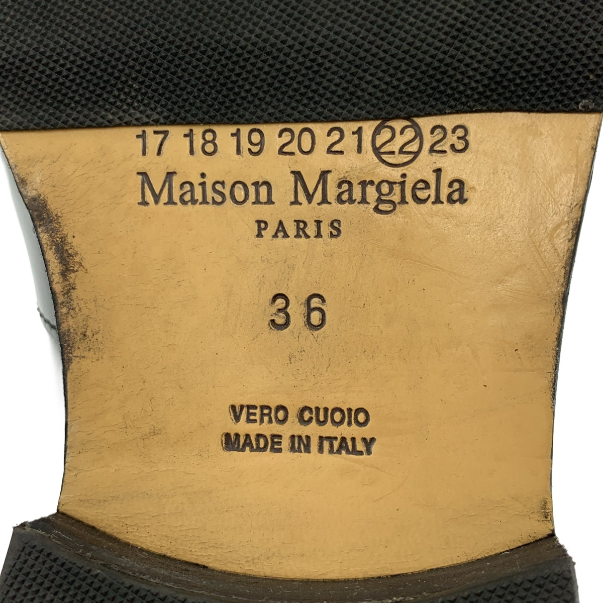 Maison Margiela / 메종 마르젤라 | 2020AW | 버선 터비 특허 가죽 로퍼 | 36 |