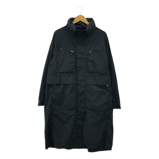 【美品】  White Mountaineering / ホワイトマウンテニアリング | GARMENT DYE COAT / ガーメントダイ オーバーコート | 0 | ブラック | メンズ