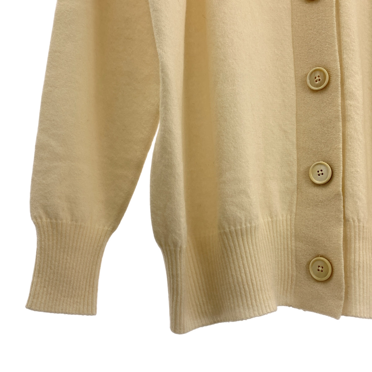 【美品】  Maison Margiela / メゾンマルジェラ | 2019AW | カシミヤ オーバーサイズ Vネック ニットカーディガン | XS | アイボリー | レディース