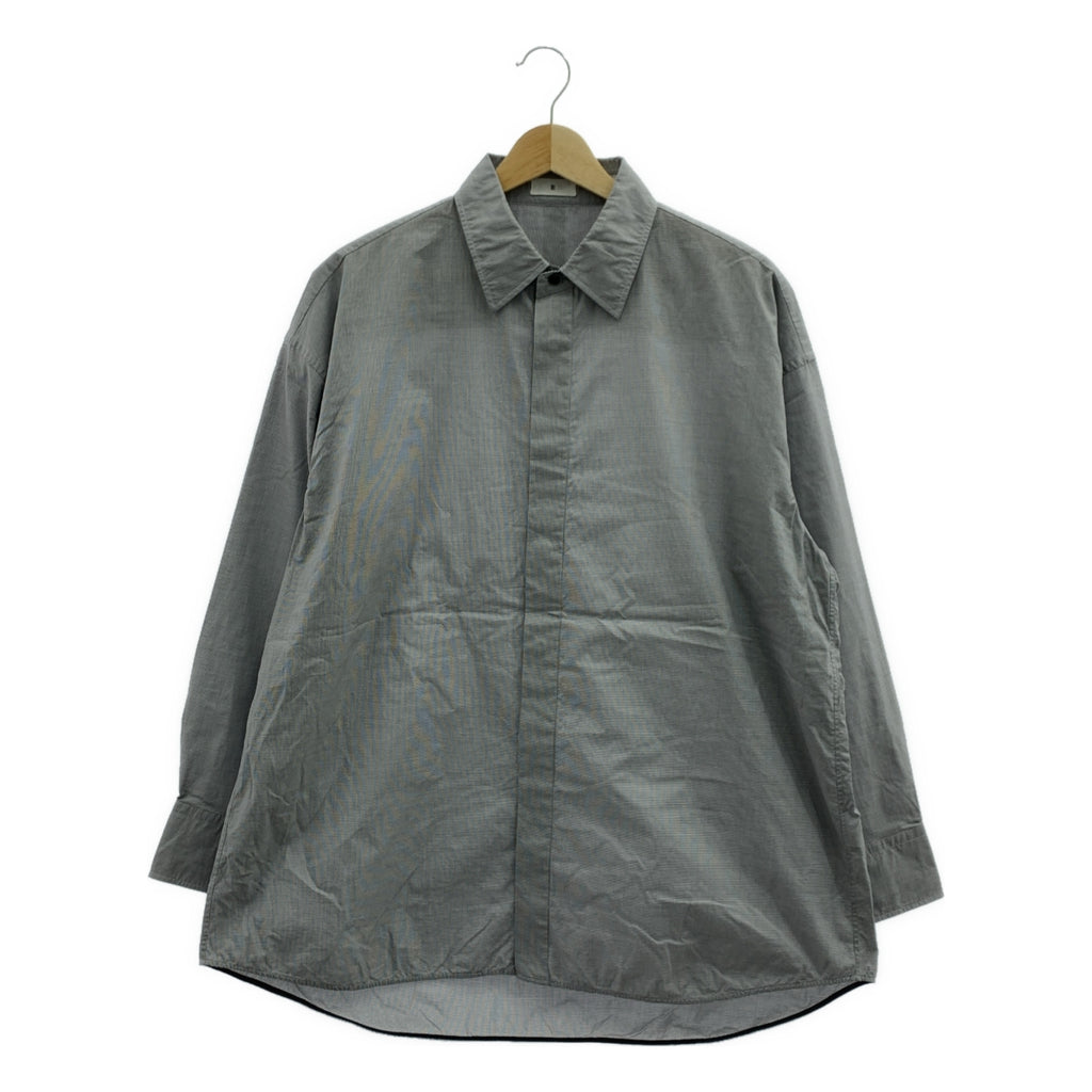 TOMORROWLAND .B | 2025AW | 格紋棉質超大常規領襯衫 | 尺寸 34 |