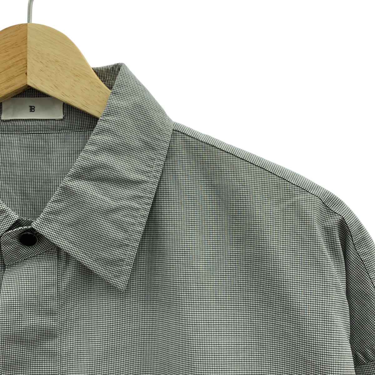 TOMORROWLAND .B | 2025AW | 格紋棉質超大常規領襯衫 | 尺寸 34 |