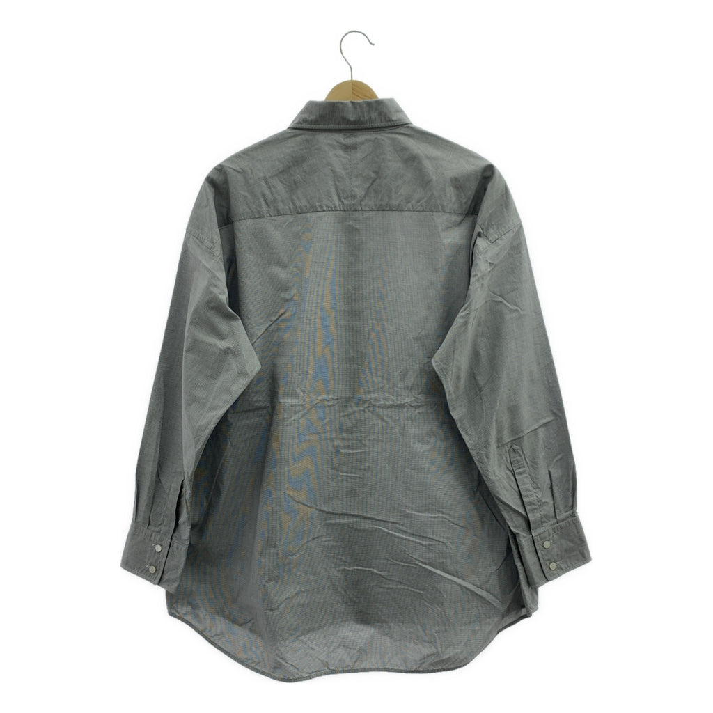 TOMORROWLAND .B | 2025AW | 格紋棉質超大常規領襯衫 | 尺寸 34 |