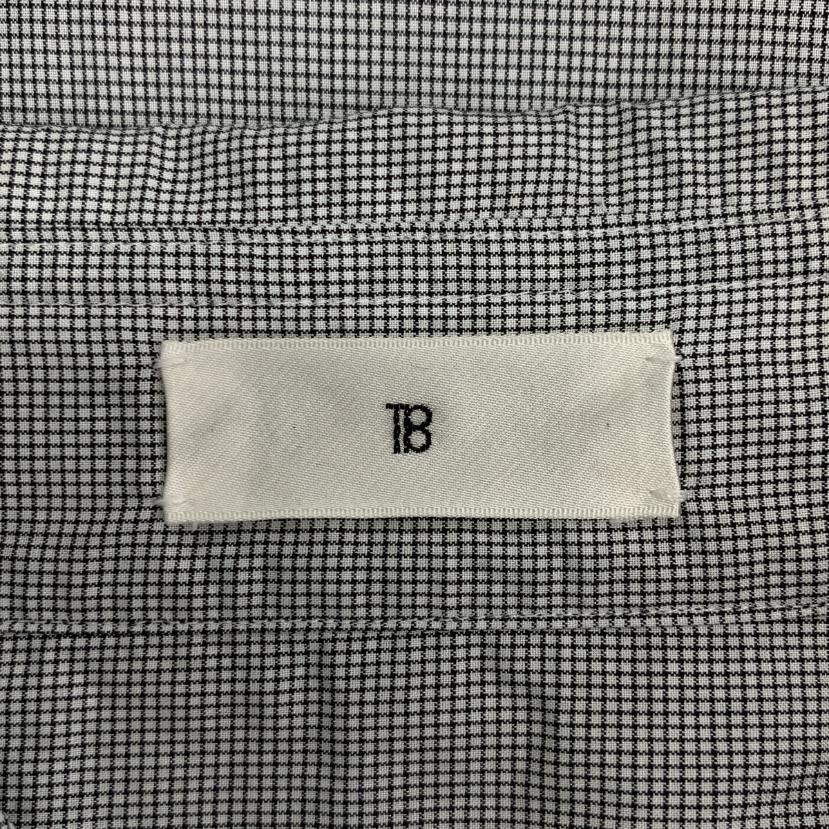 TOMORROWLAND .B | 2025AW | 格紋棉質超大常規領襯衫 | 尺寸 34 |