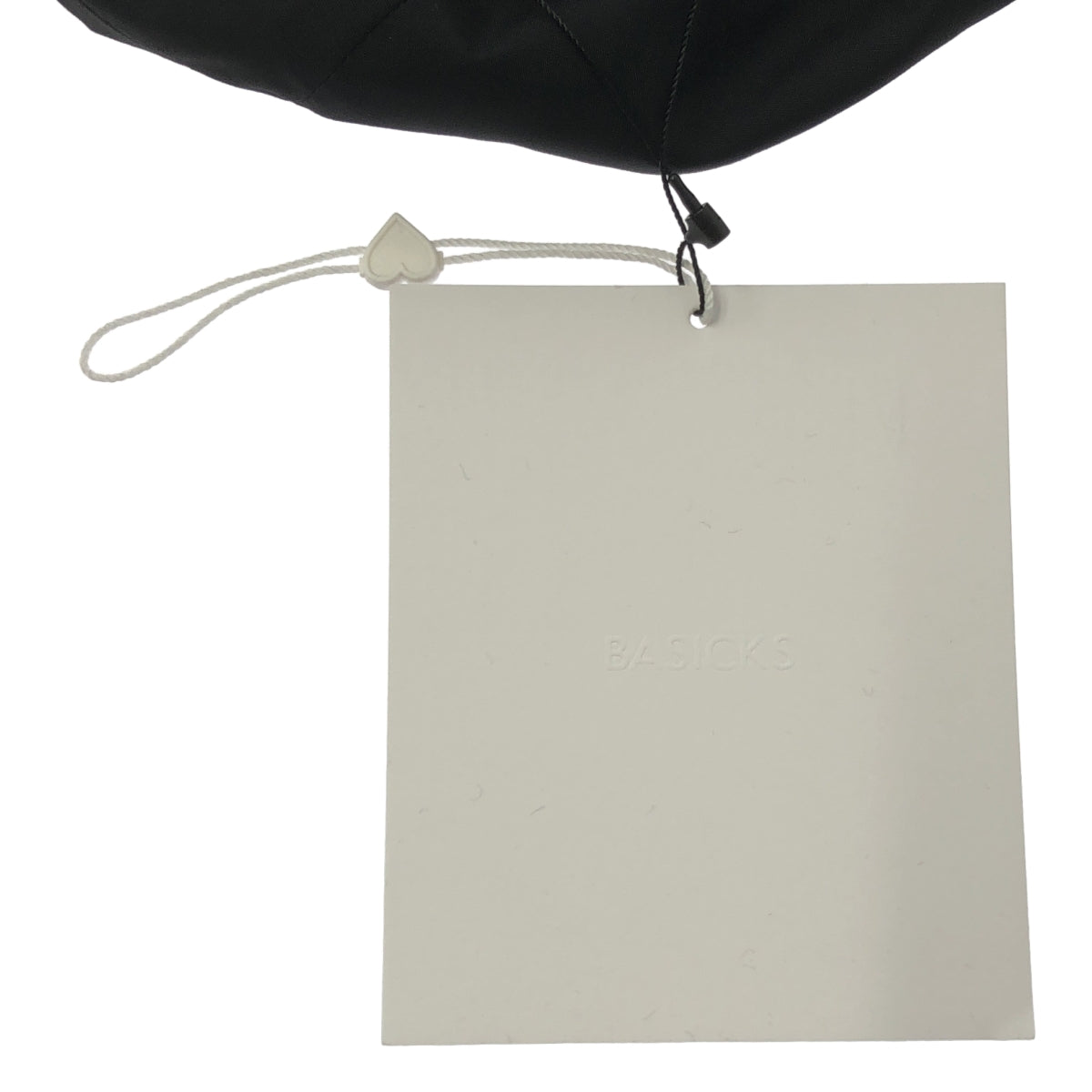 【美品】  BASICKS / ベイシックス | ワンポイントロゴ バケットハット 帽子 | S | black | レディース