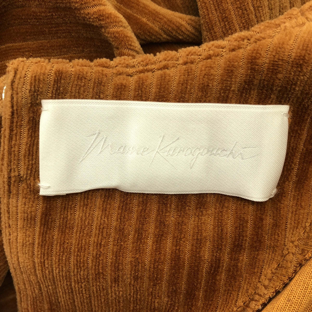 Mame Kurogouchi / 마메쿠로고우치 | 2021AW | Ribbed Velour Jersey Dress / 벨루어 저지 원피스 | 1 | 여성