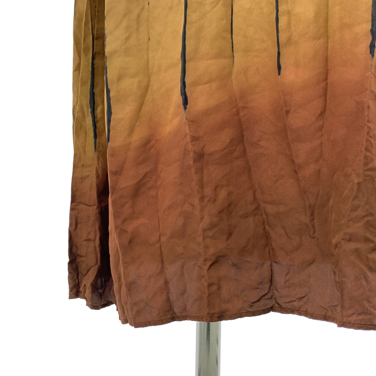 Mame Kurogouchi / 마메쿠로고우치 | 2023SS | Arimatsu Shibori Ombre Dyed Silk Shirt Dress 아리마츠 조리개 실크 셔츠 원피스 | 2 |