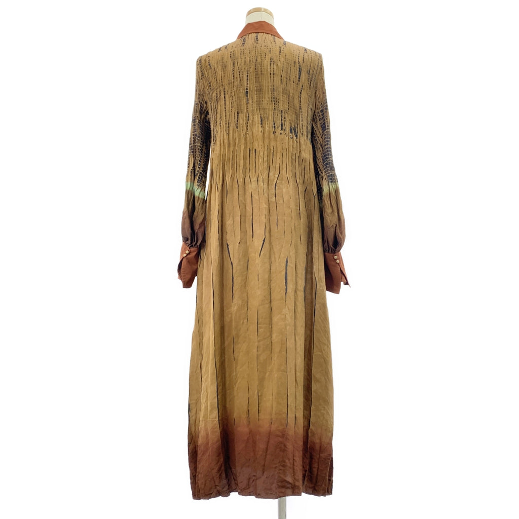Mame Kurogouchi / 마메쿠로고우치 | 2023SS | Arimatsu Shibori Ombre Dyed Silk Shirt Dress 아리마츠 조리개 실크 셔츠 원피스 | 2 |