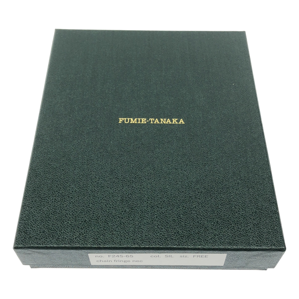 [狀況極佳] FUMIE=TANAKA | 2024 秋冬 | 鏈條肩項鍊 | F | 銀色 | 女款