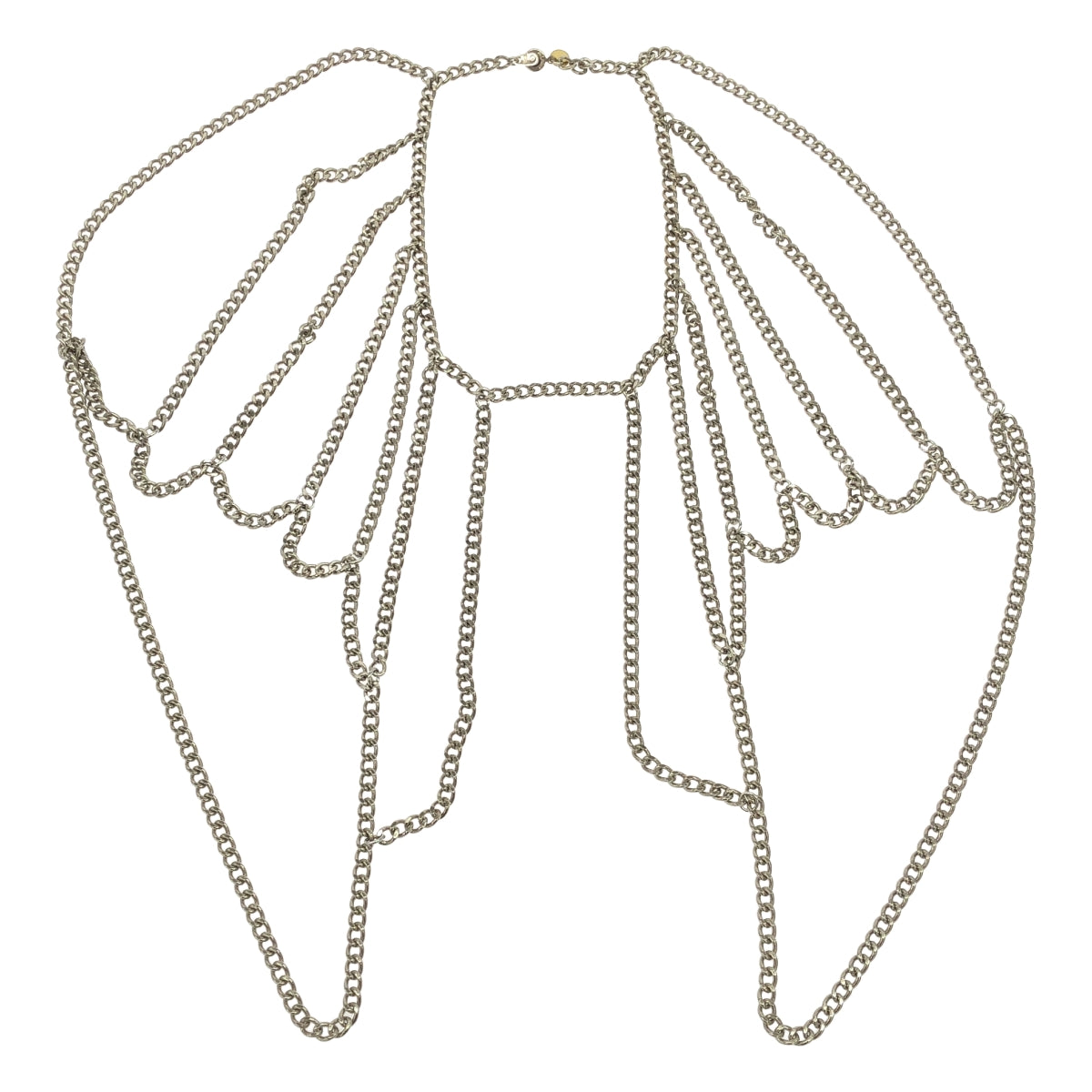 【美品】  FUMIE=TANAKA / フミエタナカ | 2024AW | chain shoulder nec チェーン ショルダー ネックレス | F | シルバー | レディース