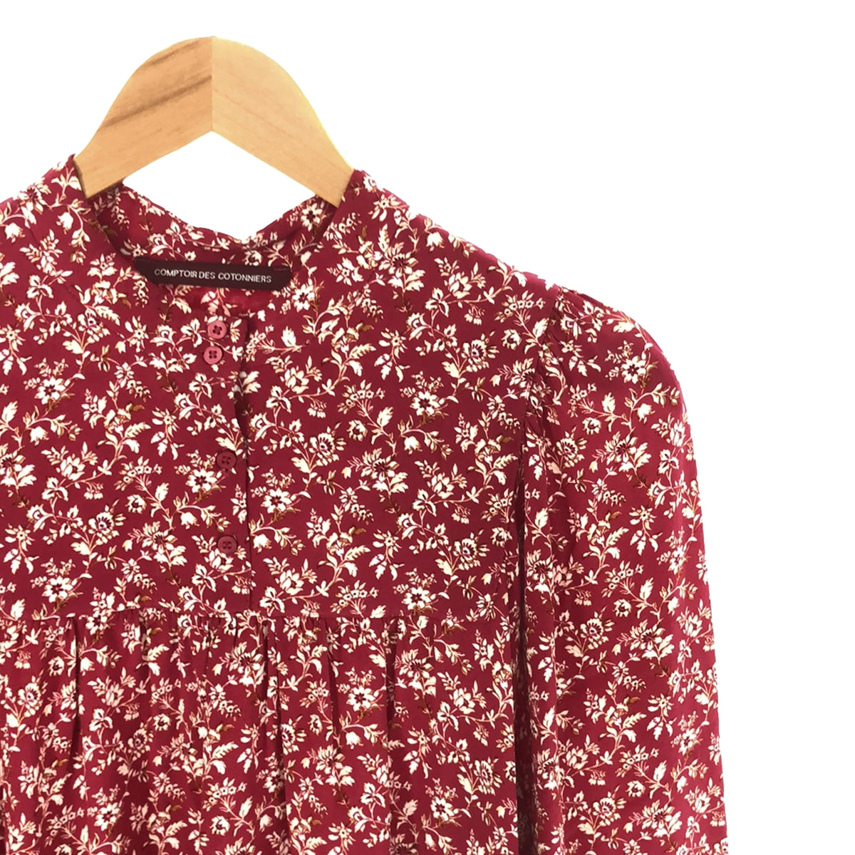 [狀況良好] COMPTOIR DES COTONNIERS |花卉印花洋裝 | XS |粉紅色/白色/橘色|女性的