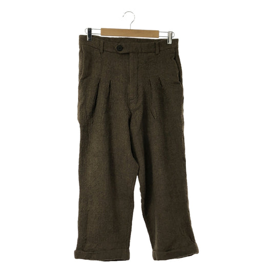 WRIGHT&DOYLE / ライトアンドドイル | 2022AW | BEAULIEU DOUBLE PLEAT TROUSERS ウール 2プリーツ トラウザー | 1 | タバコ | メンズ