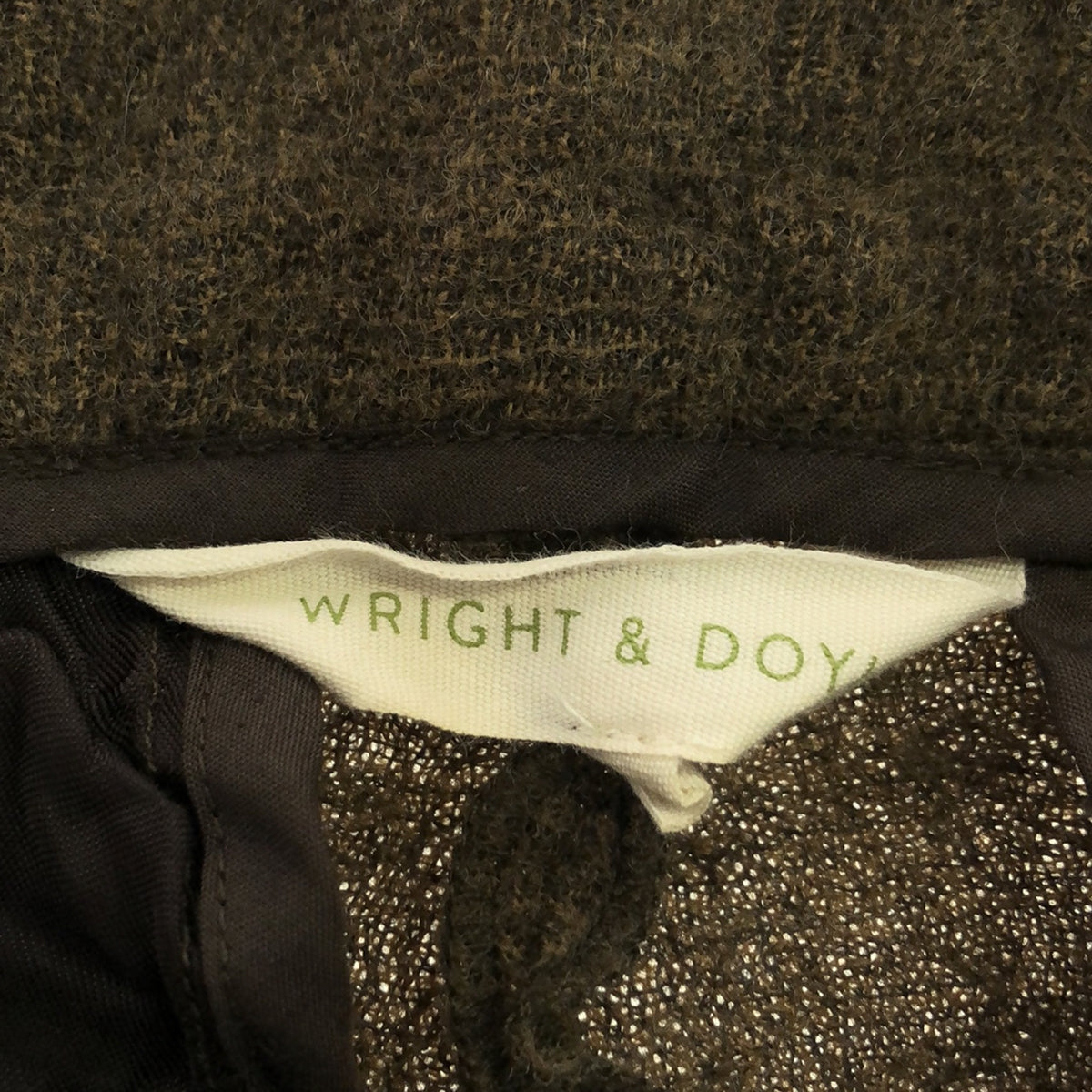 WRIGHT &amp; DOYLE / 라이트 앤 도일 | 2022AW | BEAULIEU DOUBLE PLEAT TROUSERS 울 2 플리츠 트라우저 | 1 | 담배 | 남성